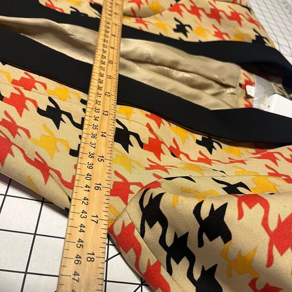 NWOT Vintage Anglo 3/4 Tuxedo Blazer Houndstooth Sz S-M - Picture 5 of 9